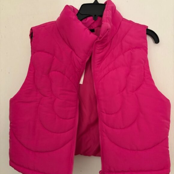 Forever 21 Pink Butterfly Vest, Size L, NWT - Picture 4 of 6